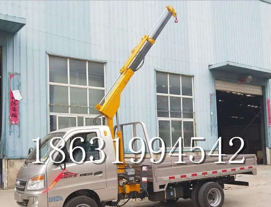河源市车载吊机随车吊小型出租车载吊机吊车出租全电动液压吊